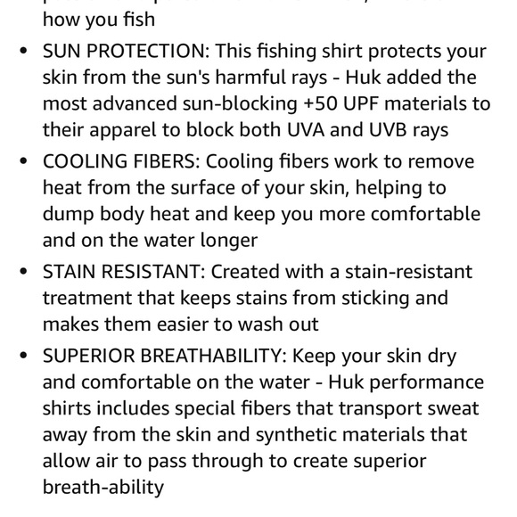 ‎✨NWT✨ HUK Pursuit Pattern Mens Long Sleeve Sun Protecting Fishing Shirt - Picture 6 of 7